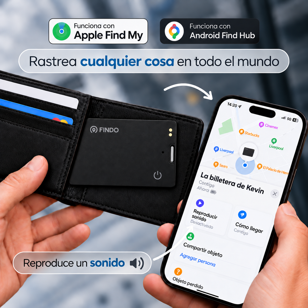 Findo® Tarjeta Localizadora